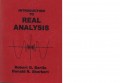 INTRODUCTION TO REAL ANALYSIS