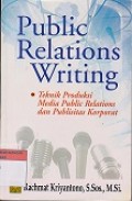 PUBLIC RELATIONS WRITING