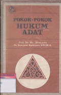 POKOK-POKOK HUKUM ADAT