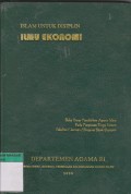 Islam Untuk Disiplin 
Ilmu Ekonomi