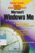 Belajar Sendiri dalam 10 menit Microspft Windowds Me