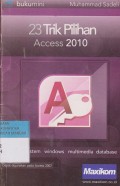 23 trik pilihan access 2010