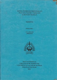 SISTEM INFORMASI PERPUSTAKAAN PADA SMA NEGERI 1 TAPALANG KABUPATEN MAMUJU