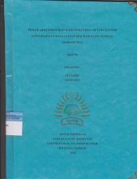 PENGELOLAHAN SURAT MASUK DAN SURAT KELUAR PADA KANTOR KEPENDUDUKAN DAN CATATAN SIPIL KABUPATEN MAMASA BERBASIS WEB