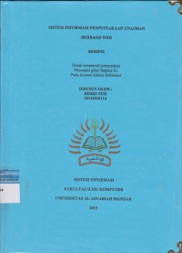 SISTEM INFORMASI PERPUSTAKAAN UNASMAN BERBASIS WEB