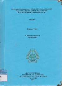 SISTEM INFORMASI DATA SEKOLAH PADA MADRASAH TSANAWIYAH ( MTS) DARUL IMAM MAMMI DESA KECAMATAN BINUANG